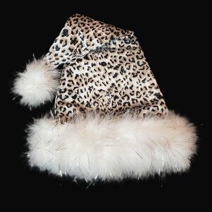 🔥RARE & HTF NEW!!! 2007 Victoria's Secret Very Sexy Snow Leopard Santa Hat